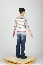 Whole Body Woman Casual Slim Studio photo references